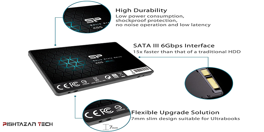 اس اس دی اینترنال SATA3.0 سیلیکون پاور مدل ACE A55 ظرفیت یک ترابایت